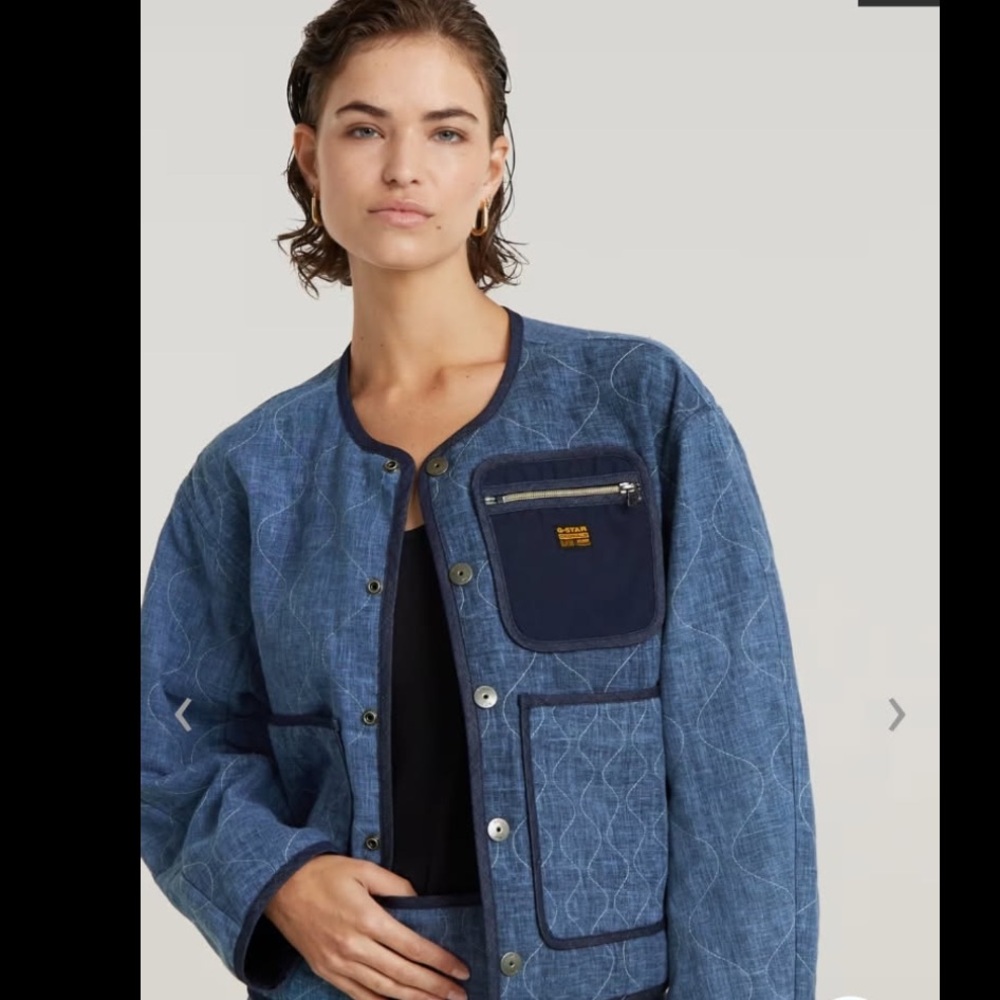 G-Star Raw Women’s Quilted Cocoon Jacket, NWT, SZ M